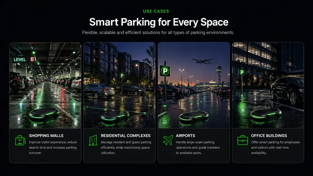 Akıllı Otopark Kullanım Alanları